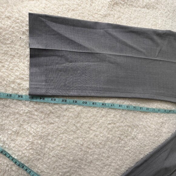 Theory Womens Gray Wool Blend Dress Pants Size 8 Made In USA - Picture 7 of 11